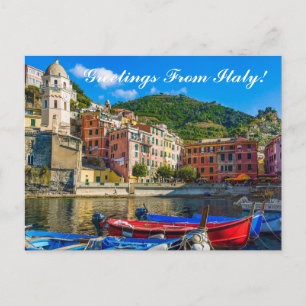 Beautiful Greetings From Italy Sea Sight Postcard