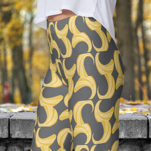 Beautiful Grey and Gold Curves Pattern Leggings