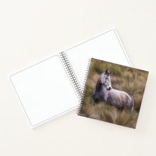Beautiful Grey Coloured Horse Notebook
