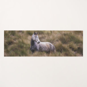 Beautiful Grey Coloured Horse Yoga Mat