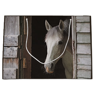 Beautiful Grey Mare Horse Large Gift Bag