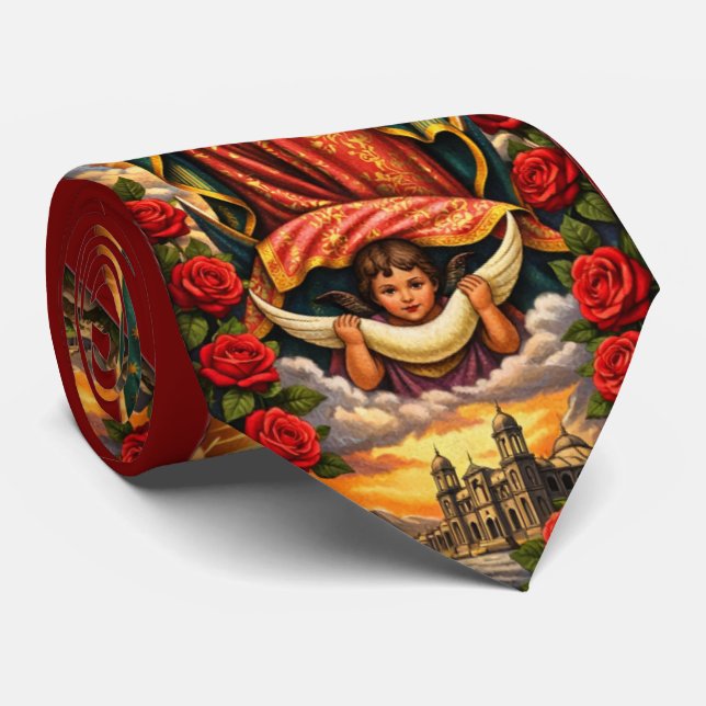 BEAUTIFUL GUADALUPE TIE (Rolled)