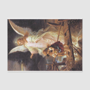 Beautiful Guardian Angel Decoupage  Tissue Paper