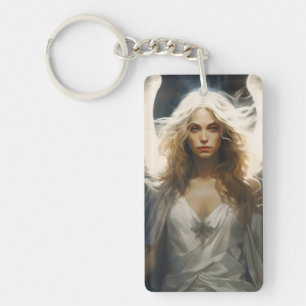 Beautiful Guardian Angel Key Ring