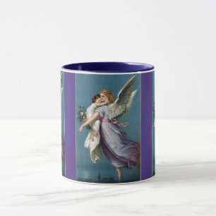 Beautiful Guardian Angel Painting Coffee Mug