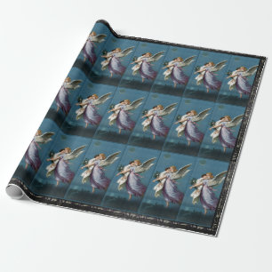 Beautiful Guardian Angel Painting Wrapping Paper