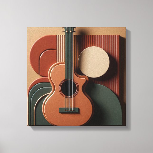 Beautiful Guitar  Canvas Print (Front)