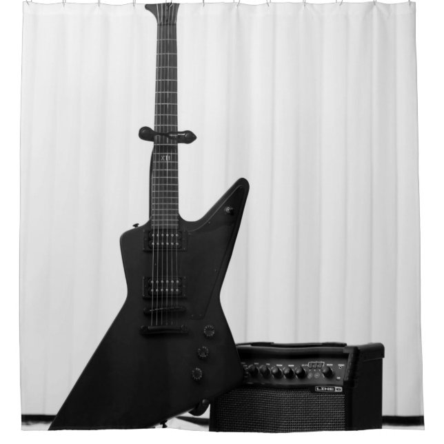 Beautiful Guitar Shower Curtain (Front)
