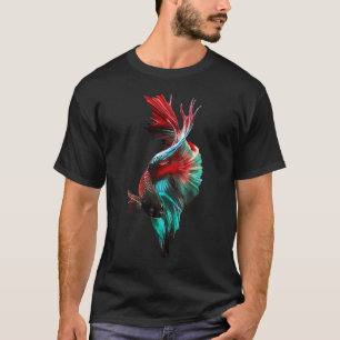 Beautiful Guppy fish Fancy Guppies Thai fighting f T-Shirt