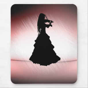Beautiful Gypsy Girl Plays Violin Mouse Mat