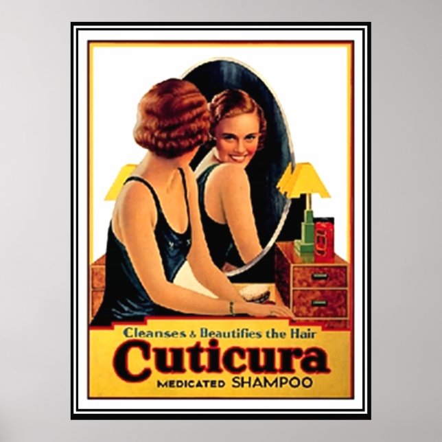 Beautiful Hair Shampoo Vintage Poster (Front)