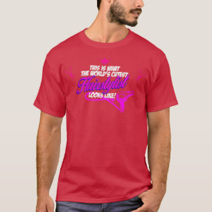 beautiful hairdresser barber gift T-Shirt