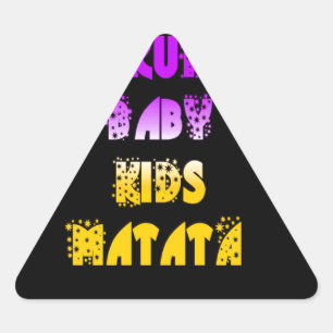Beautiful Hakuna Matata Art Print Triangle Sticker