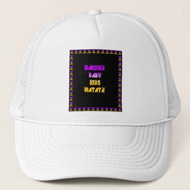 Beautiful Hakuna Matata Art Print Trucker Hat (Front)