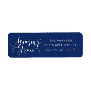 Beautiful, hand-lettered Amazing Grace script