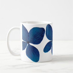 Beautiful hand painted water colour Dark Blue Coffee Mug