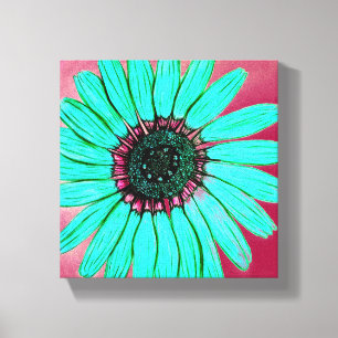 Beautiful Hand sketch Flower Canvas Print