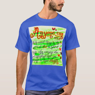 Beautiful handwritten quotes message T-Shirt
