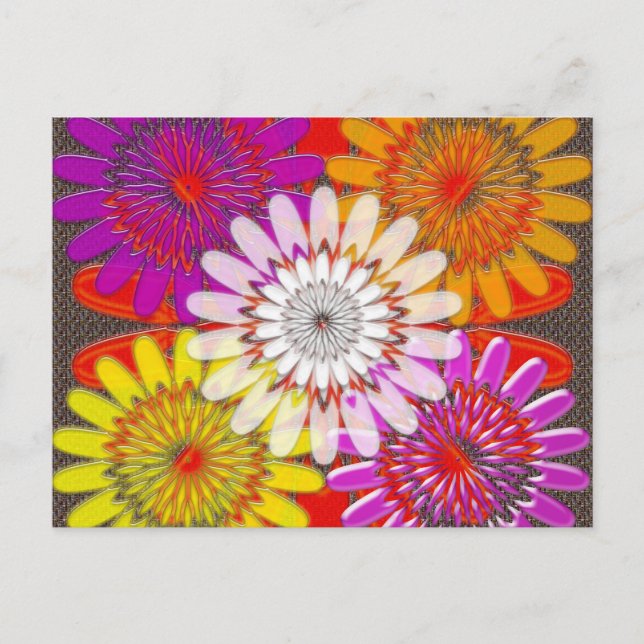 Beautiful HAPPY CHAKRA Sunflower Greetings GIFTS Postcard (Front)