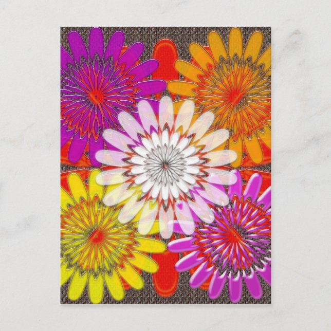 Beautiful HAPPY CHAKRA Sunflower Greetings GIFTS Postcard (Front)