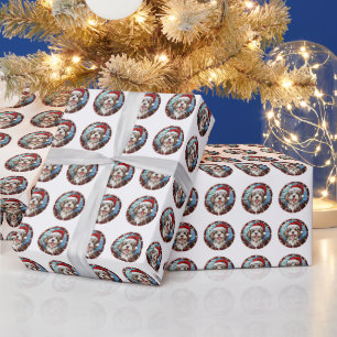 Beautiful Havanese Dog Christmas Pattern Wrapping Paper