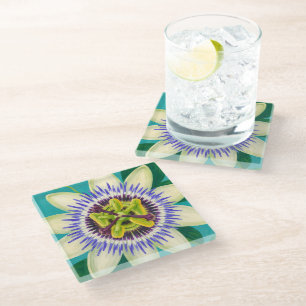 Beautiful hawaii art glass coaster