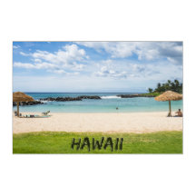 Beautiful Hawaii Beach | Sun Sand & Green Paradise