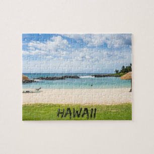 Beautiful Hawaii Beach   Sun Sand & Green Paradise Jigsaw Puzzle