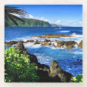 Beautiful Hawaii Glass Coaster