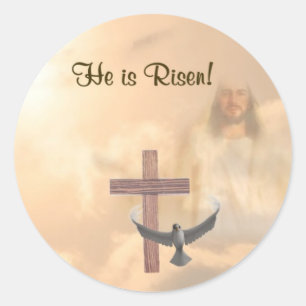 Beautiful He is Risen!  Stickers