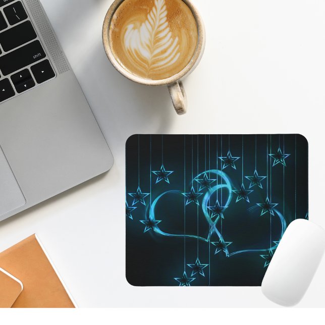 Beautiful Heart and Star Mousepad (Creator Uploaded)