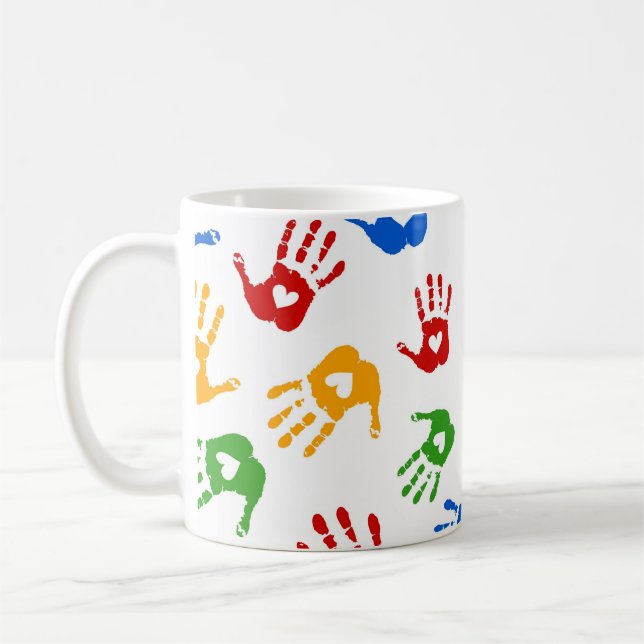 Beautiful Heart in Palm Coffee Mug (Left)