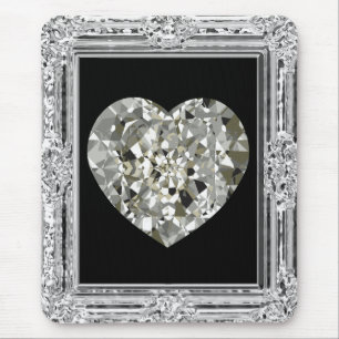 Beautiful Heart Of Diamonds Mousepad