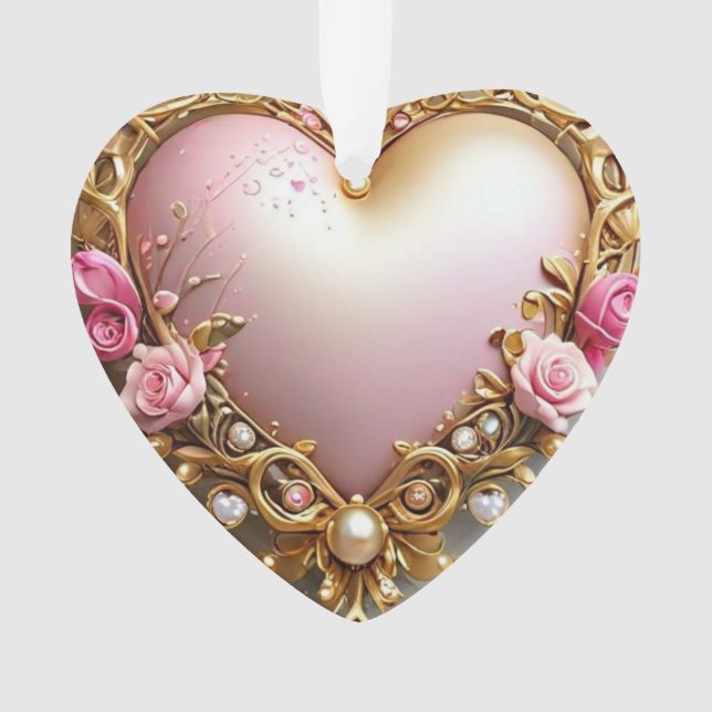 Beautiful Heart Ornament – A Perfect Holiday Gift  (Front)