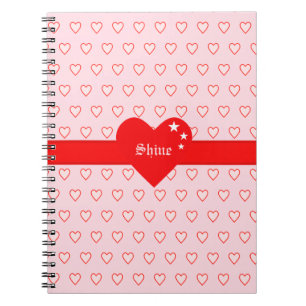 Beautiful Heart Pattern Notebook