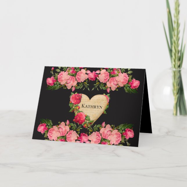 Beautiful Heart Personalised Card (Front)