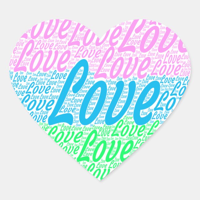 Beautiful Heart sticker (Front)