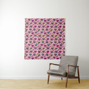Beautiful Hearts Pattern Tapestry