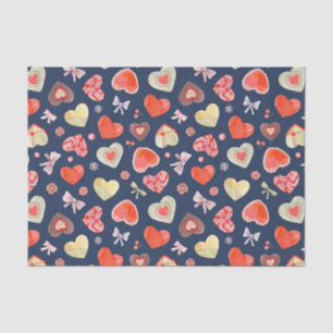 Beautiful Hearts Pattern  Tissue Paper
