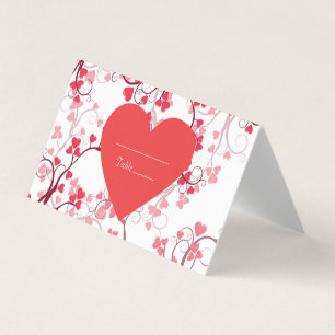 Beautiful hearts table numbers