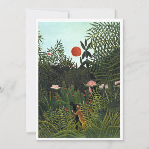 Beautiful Henri Rousseau's famous Virgin Forest Invitation