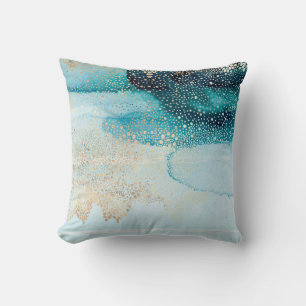Beautiful high-resolution watercolor with abstract cushion