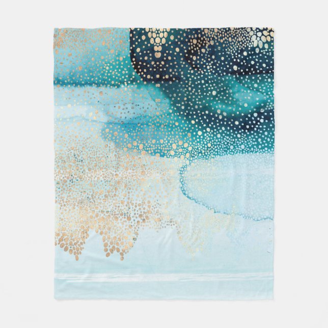 Beautiful high-resolution watercolor with abstract fleece blanket (Front)