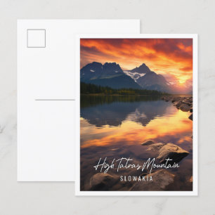Beautiful High Tatras Mountain Slowakia Postcard