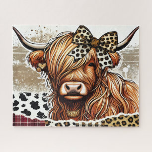 Beautiful Highland Cow Jigsaw Puzzle