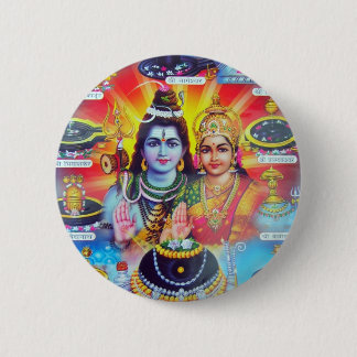 Beautiful Hindu Dieties and Goddesses 6 Cm Round Badge