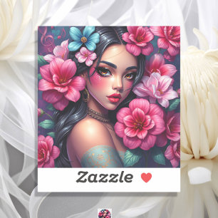 Beautiful Hispanic Anime Woman
