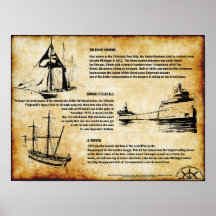 Beautiful Historic Great Lakes Shipwrecks Print