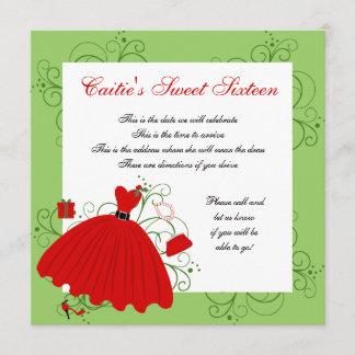 Beautiful Holiday Dress Dress Invitation