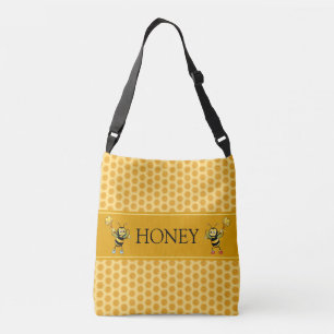 Beautiful honeycomb & bumble bees  crossbody bag